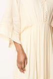 Faune Dahlia Crepe Maxi Dress in Cream