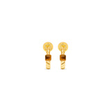 Talis Chains Everyday Twist Hoops in Tigers Eye