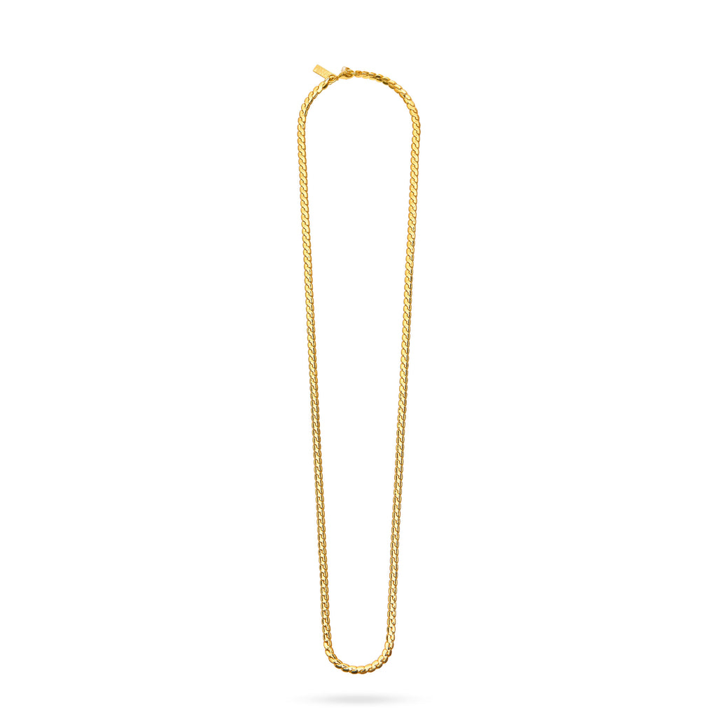Talis Chains Snake Chain Necklace Long in Gold