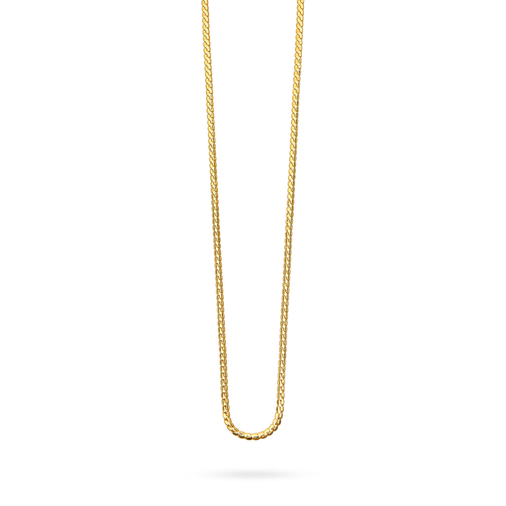 Talis Chains Snake Chain Necklace Long in Gold