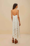 Farm Rio Richelieu Maxi Dress in Off White