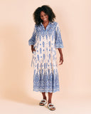 Valerie Khalfon Rivera Dress in Blue