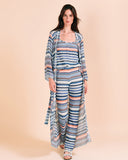 Valerie Khalfon Surabaya Coat in Blue