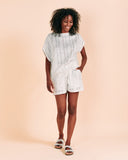 Valerie Khalfon Shawn Shorts in Silver