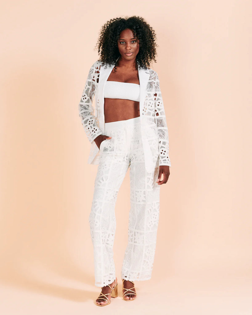 Valerie Khalfon Vistara Vest in White