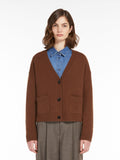 Maxmara Weekend Arad Wool Cardigan in Tobacco