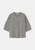Zenggi Relaxed Round Neck Short Sleeve in Grey