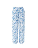 Melissa Odabash Olivia Trousers in Blue Leaf