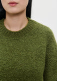 Zenggi Relaxed Round Neck in Green Haze