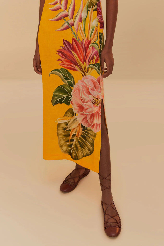 Farm Rio Spring Awakening Midi Dress