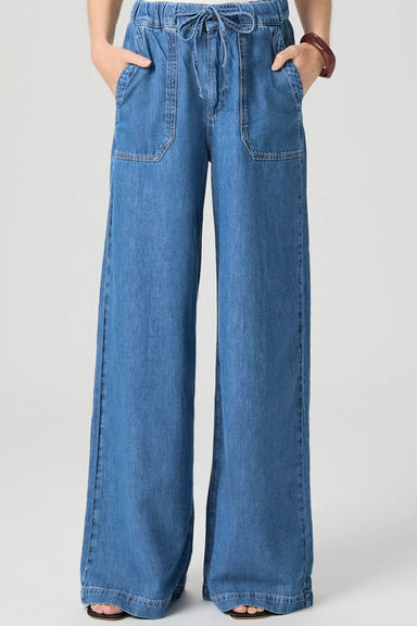 パンツ POEME BOHEMIAN tightfit long denim pants Paige Rumi Pant in Nimes Blue – The Gate Boutique