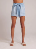 Bella Dahl Belt Pocket Shorts in Light Blue
