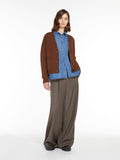 Maxmara Weekend Arad Wool Cardigan in Tobacco