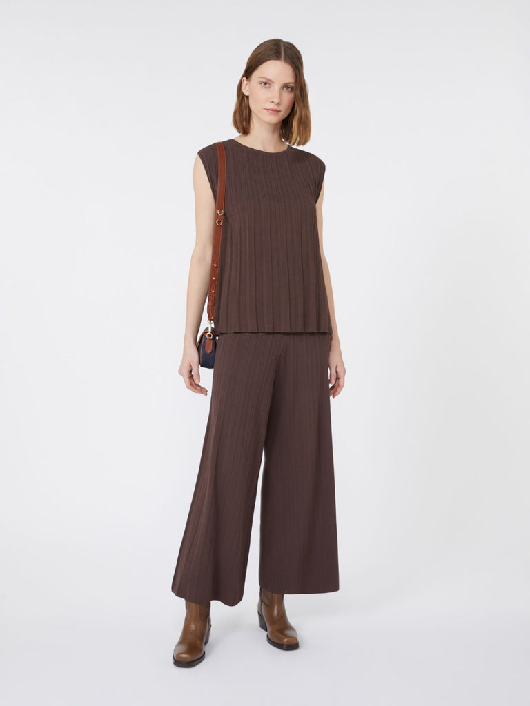 Maxmara Weekend Superbo Trousers in Chocolate