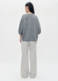 Zenggi Relaxed Round Neck Short Sleeve in Grey