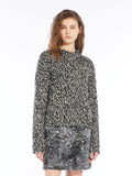 Maxmara Weekend Crine Wool Marl Knit in Black