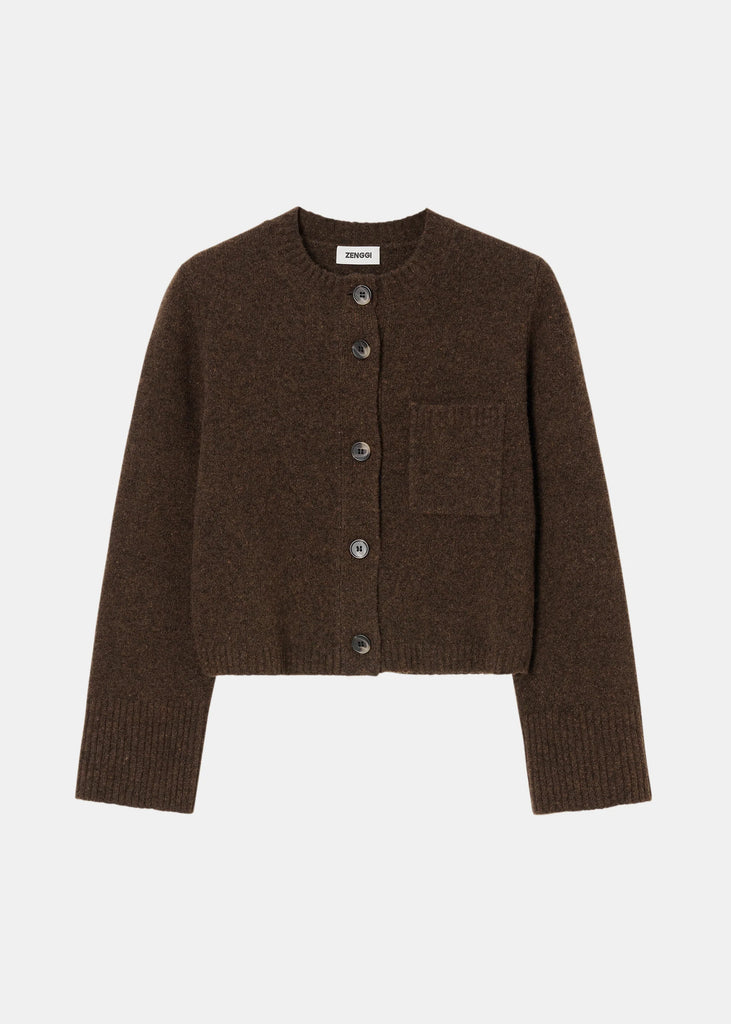 Zenggi Crop Cardi in Bronze