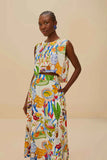 Farm Rio Fresh Table Skirt in Off White
