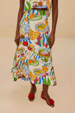 Farm Rio Fresh Table Skirt in Off White
