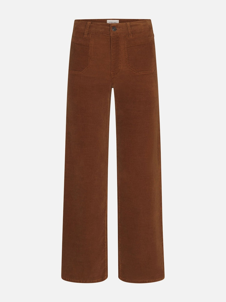 Frame Le Slim Palazzo Modernist Pocket in Maple Brown