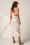 Aether Concept Wrap Skirt in White Gold