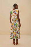 Farm Rio Fresh Table Skirt in Off White