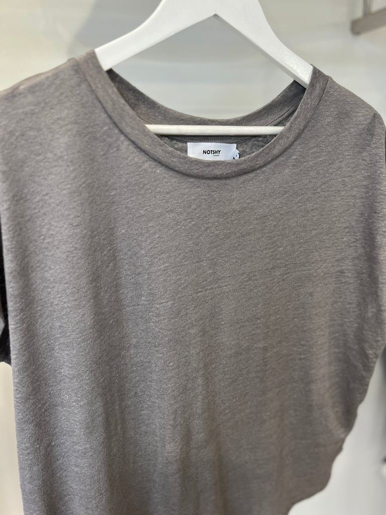 Not Shy Zoe T-Shirt in Ardoise
