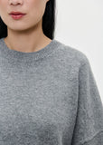 Zenggi Relaxed Round Neck Short Sleeve in Grey