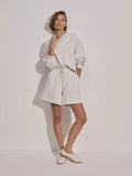 Varley Alder Short in Ivory Marl