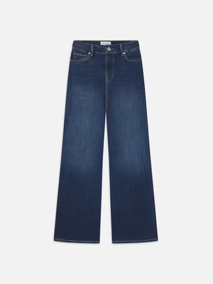 Frame Le Slim Palazzo Long in Lupin Blue