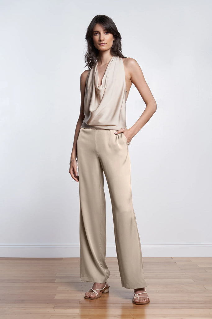 Silk 95 Five Amalfi Pants in Almond