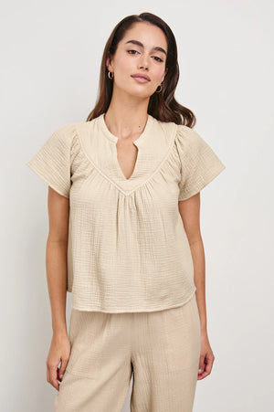 Rails Sayer Top in Flax