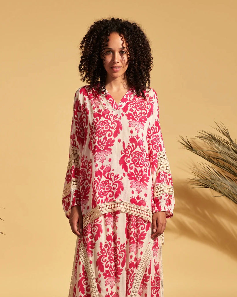Valerie Khalfon Tanaka Top in Pink