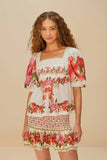Farm Rio Summer Fruit Blouse in Off White
