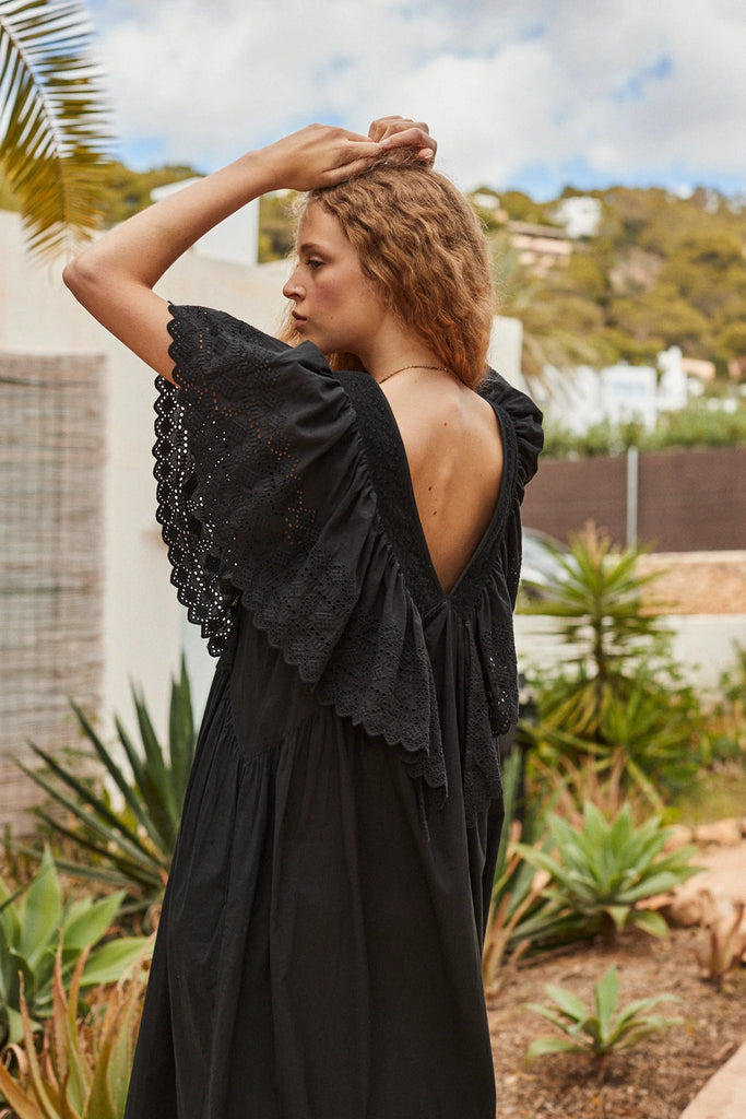 Faune Camelia Maxi Dress in Black