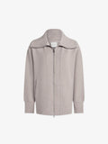 Varley Raleigh Zip Through Sweat in Taupe Marl