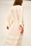 Faune Dahlia Crepe Maxi Dress in Cream