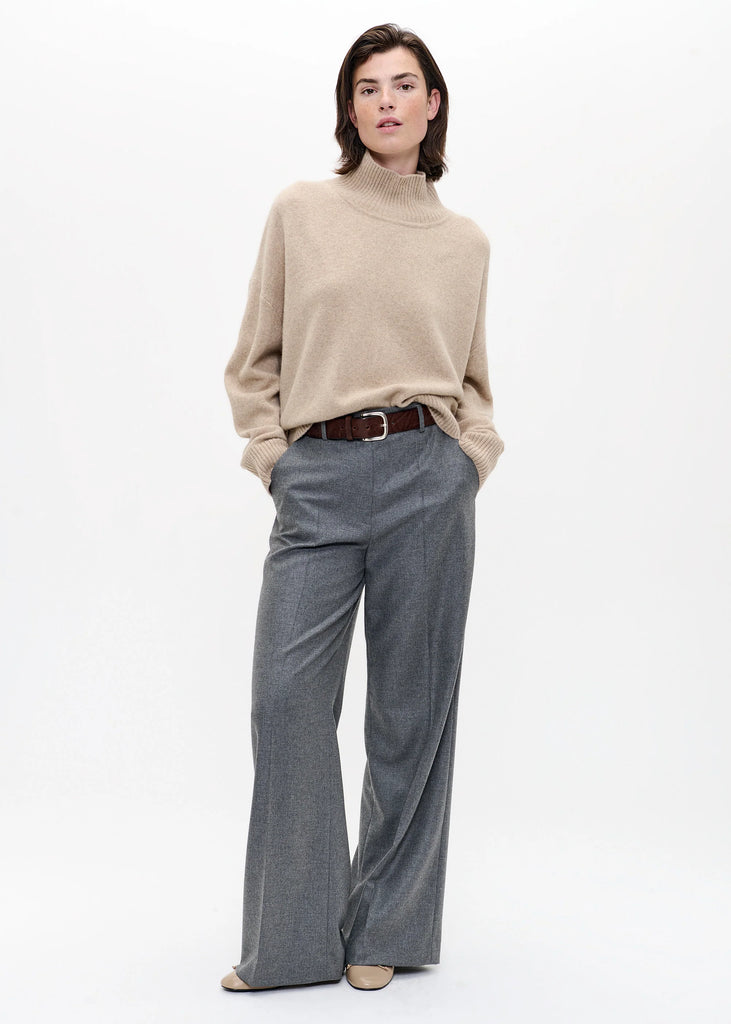 Zenggi Oversized Turtle Neck in Beige