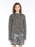 Maxmara Weekend Crine Wool Marl Knit in Black