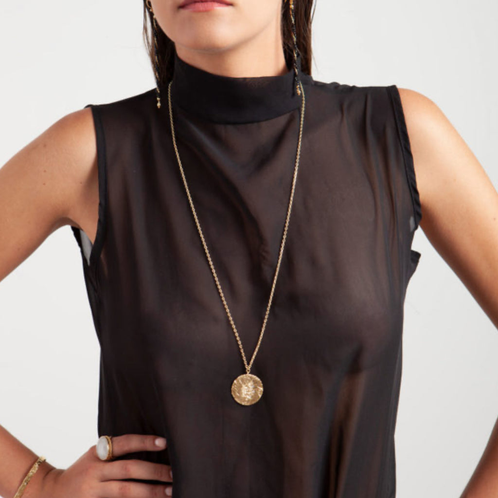 Raquel Welche 36 Long Necklace in Gold