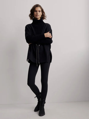 Varley Cavello Longline Sweat in Black