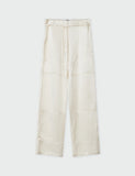Day Birger Et Mikkelson Dina High Shine Trousers in Vanilla