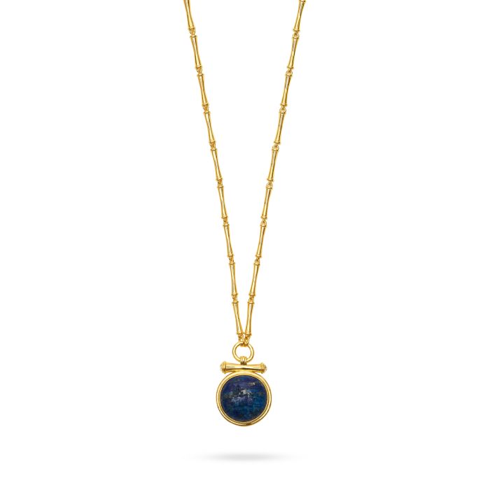 Talis Chains Medallion Pendant in Lapis