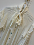 Silk 95 Five Trellis Blouse in White