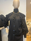 Silk 95 Five Trellis Blouse in Black