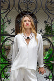 Silk 95 Five Alaska Shirt in White