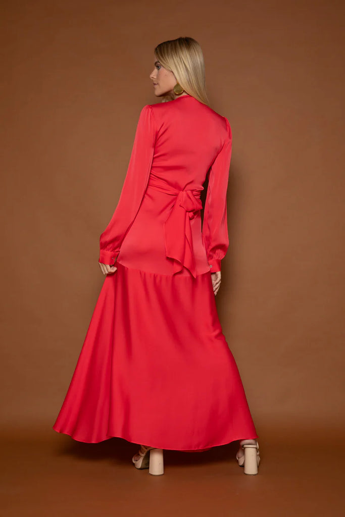Silk 95 Five Ananda Dress in Red