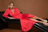Silk 95 Five Ananda Dress in Red