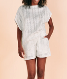 Valerie Khalfon Teams Tunic in Silver