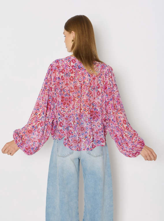 Berenice Creek Blouse in Pink